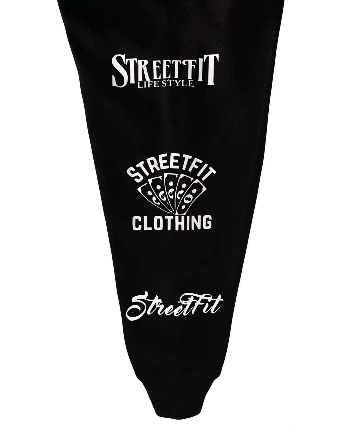 “STREETFIT.STYLE” HEAVYWEIGHT CREW NECK FLEECE SWEATER - BLACK