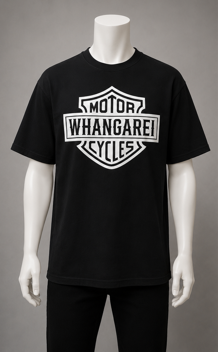 “MC/WHG” MEN'S HEAVYWEIGHT SHORT SLEEVE TEE - BLACK