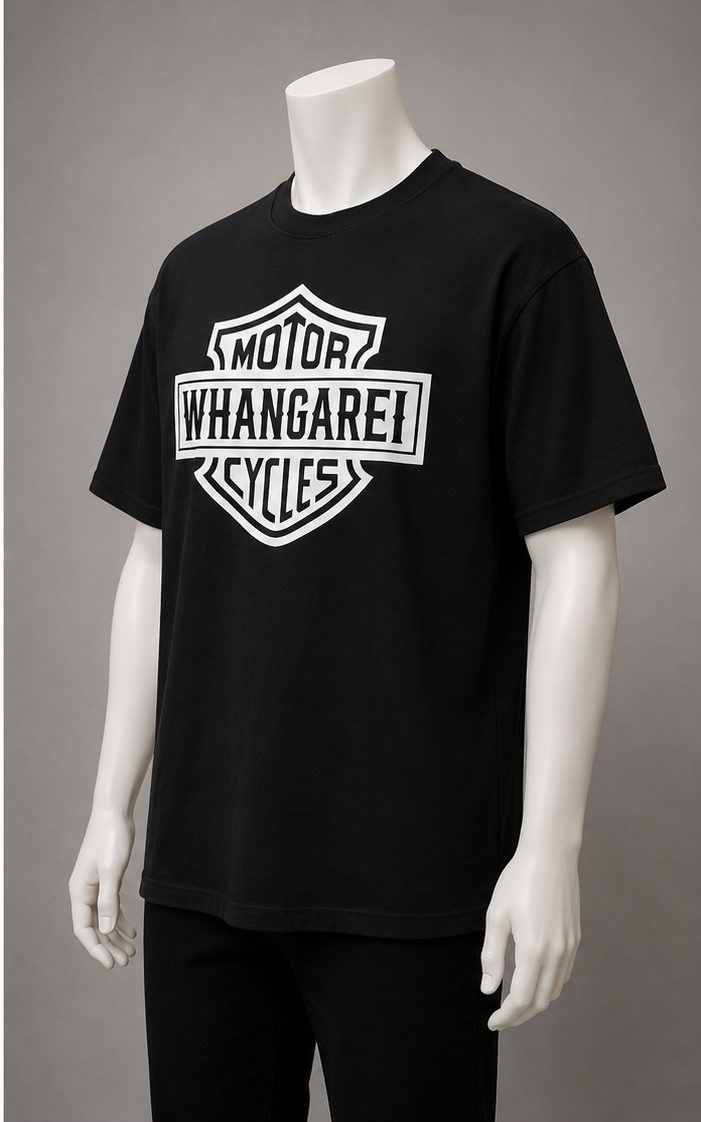 “MC/WHG” MEN'S HEAVYWEIGHT SHORT SLEEVE TEE - BLACK