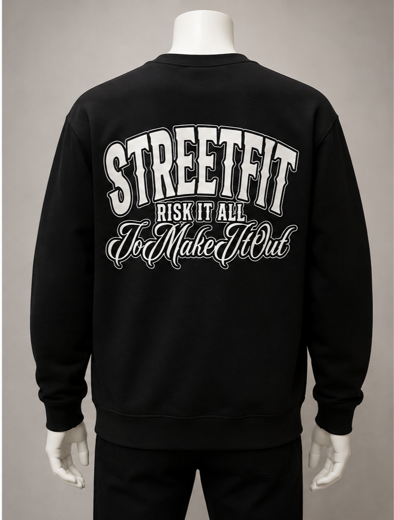 "RISK IT ALL" CREW NECK JUMPER