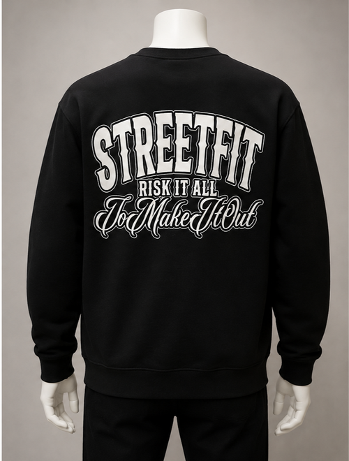 "RISK IT ALL" CREW NECK JUMPER
